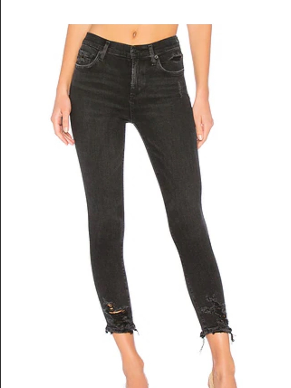 AGOLDE Sophie High Rise Skinny Crop in Temple